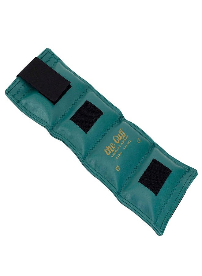 كاندو أوزان الكاحل والمعصم الأصلية القابلة للتعديل من ذا كف، مناسبة للتدريب والرقص والجري وتمارين الكارديو والتمارين الهوائية وتقوية العضلات والعلاج الطبيعي للرجال والنساء، وزن 4 أرطال، لون أخضر - Image 1